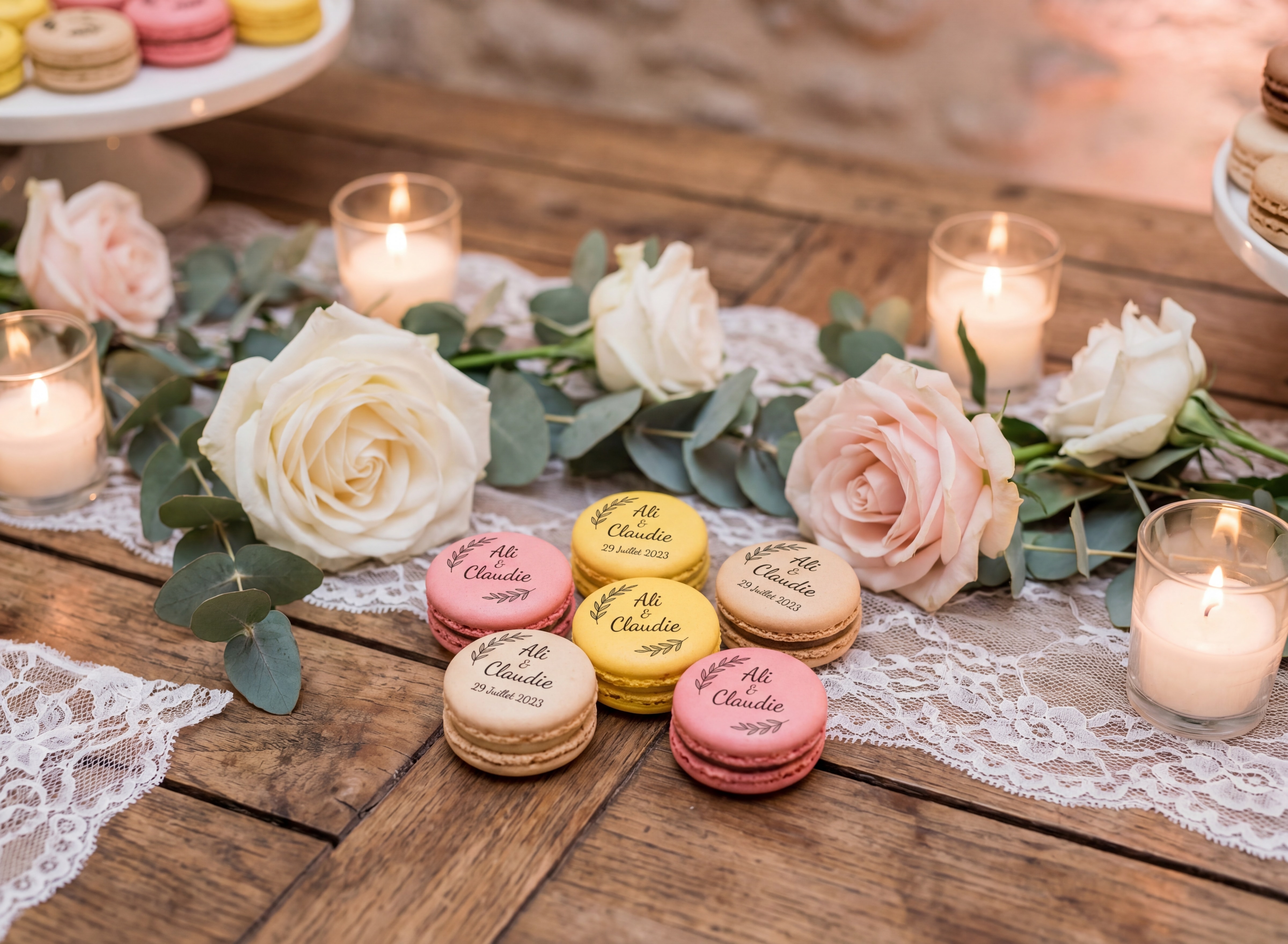 Macarons mariage décoration